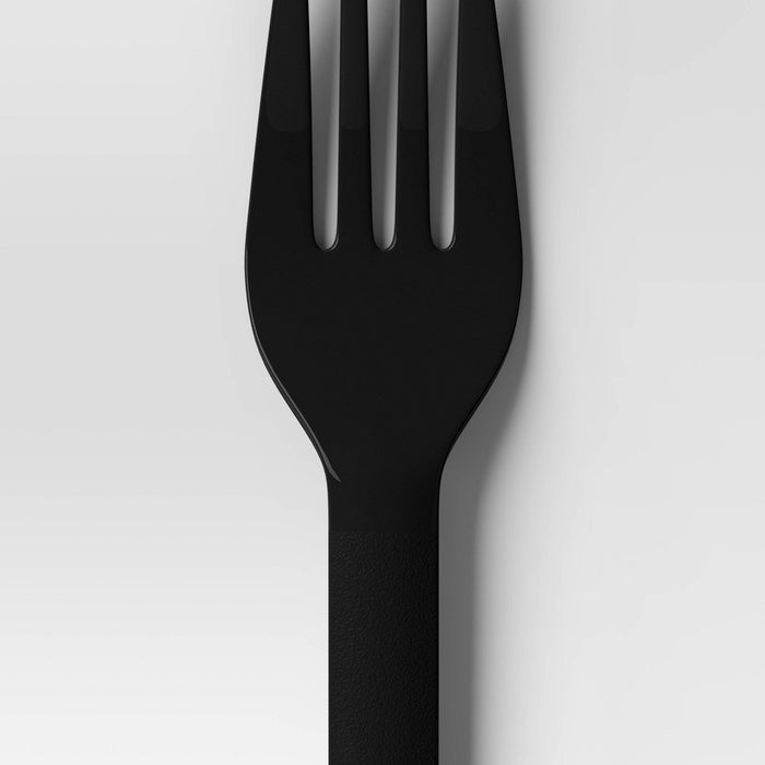 6pk Flatware Set Black - Room Essentials