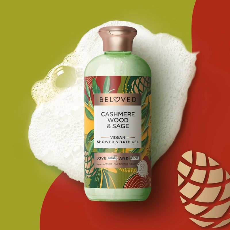 Beloved Cashmere Wood and Sage Shower and Bath Gel - 11.8 fl oz