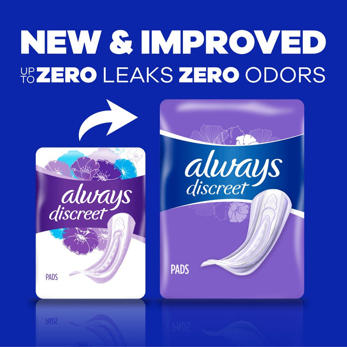 Always Discreet Moderate Incontinence Pads - 108ct