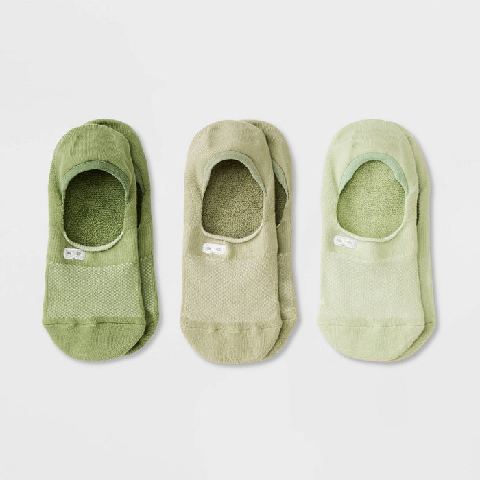 Pair of Thieves Men's Neutral No Show Socks 3pk - Sage Green 6-12