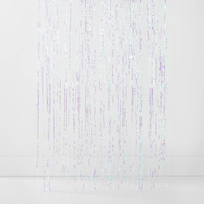 8'x3' Holographic Fringe Backdrop Party Banner - Spritz