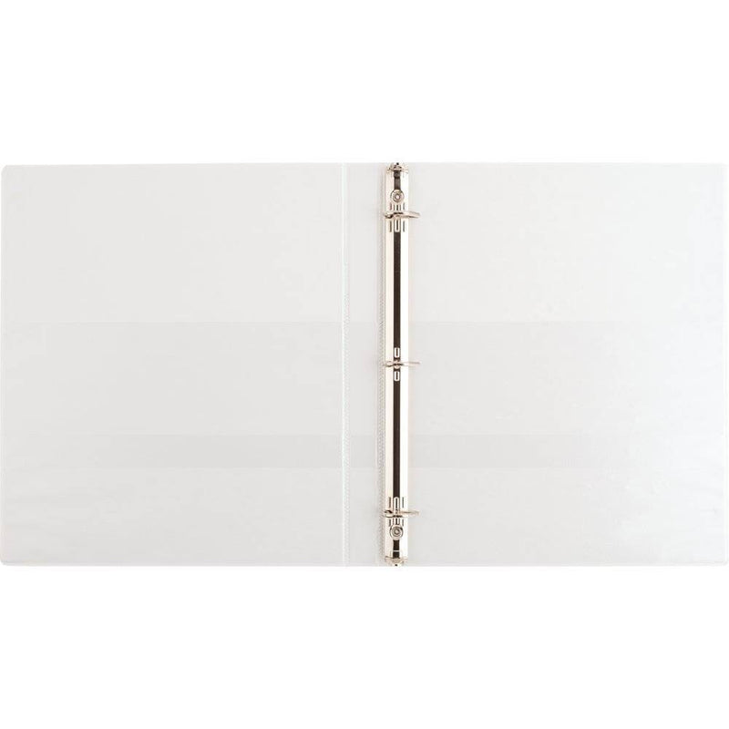 0.5" Ring Binder Clear View White - up & up