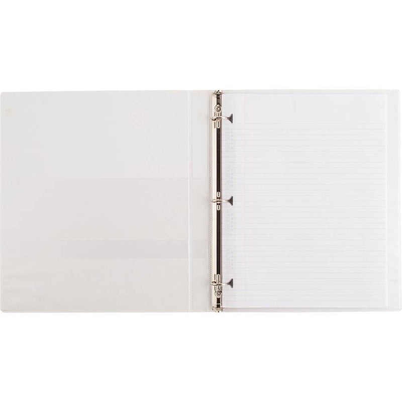 0.5" Ring Binder Clear View White - up & up