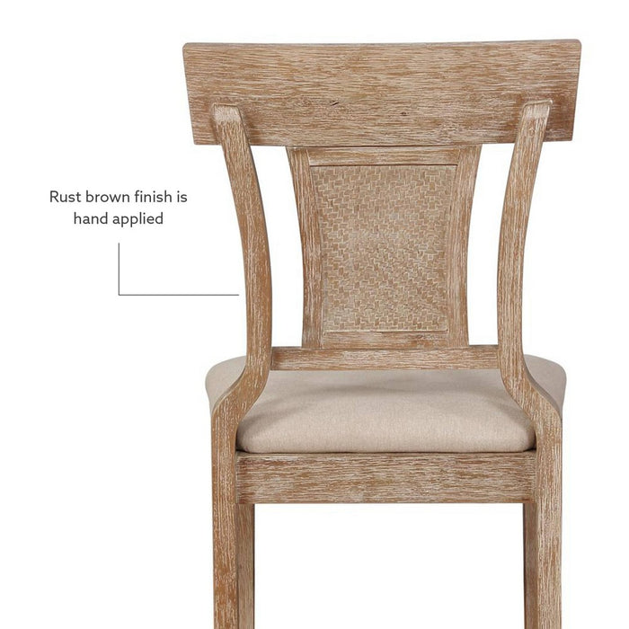 Rylan Handwoven Back Counter Height Barstool Natural - Linon (LOCAL PICKUP ONLY)