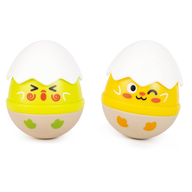 Hape Egg Wobbler Rattle Set - 2pc