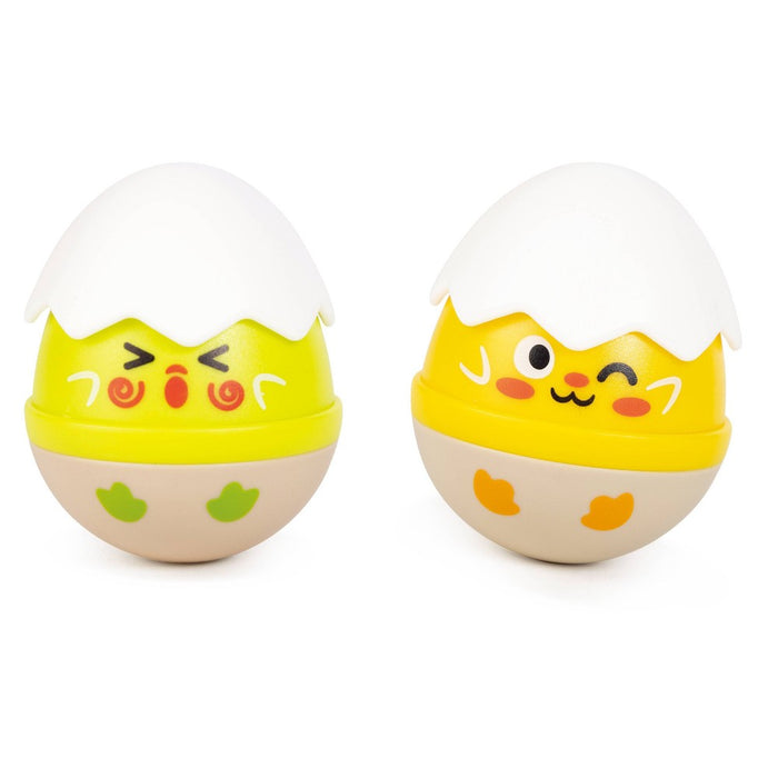 Hape Egg Wobbler Rattle Set - 2pc