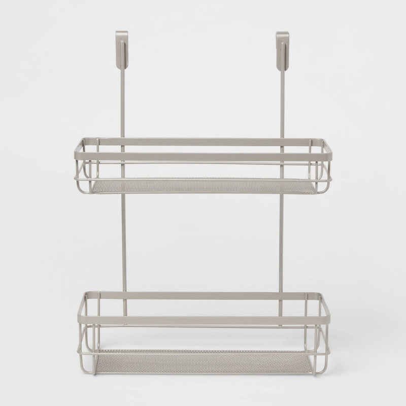 Over the Cabinet Tiered Storage Brushed Nickel - Brightroom