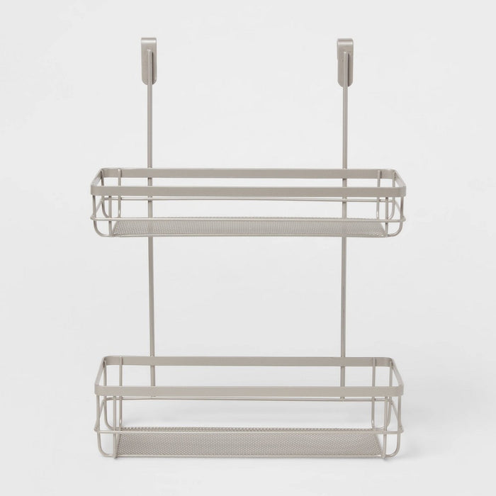 Over the Cabinet Tiered Storage Brushed Nickel - Brightroom