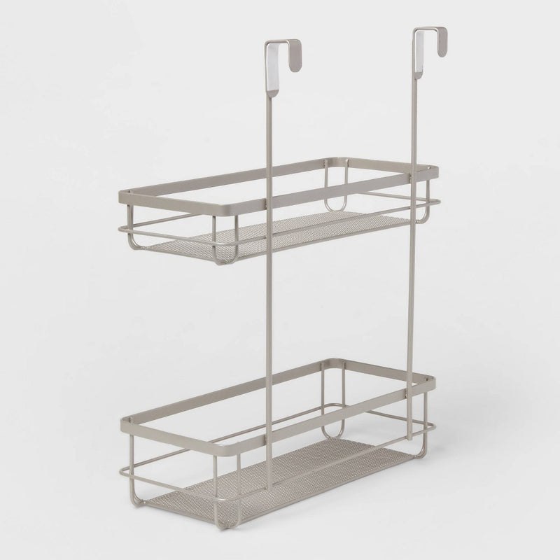 Over the Cabinet Tiered Storage Brushed Nickel - Brightroom