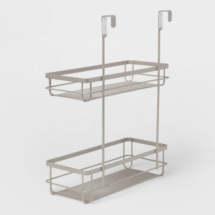 Over the Cabinet Tiered Storage Brushed Nickel - Brightroom