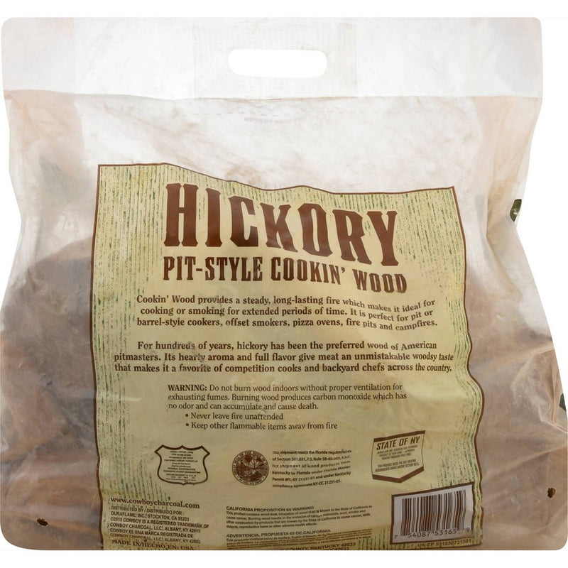 Cowboy .65 cu ft Hickory Cooking Wood (LOCAL PICKUP ONLY)