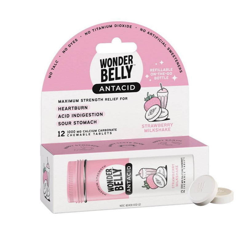 Wonderbelly Mini Milkshake - Strawberry - 12ct