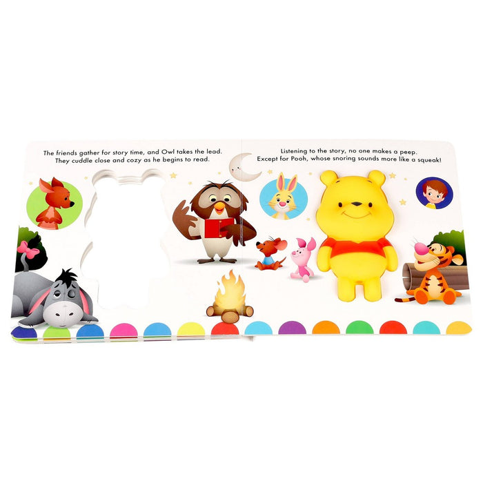 Disney Baby: A Day with Winnie the Pooh! - (Squeeze & Squeak) by Maggie Fischer (Board Book)