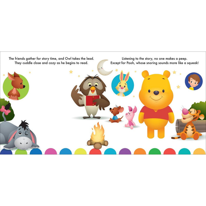 Disney Baby: A Day with Winnie the Pooh! - (Squeeze & Squeak) by Maggie Fischer (Board Book)