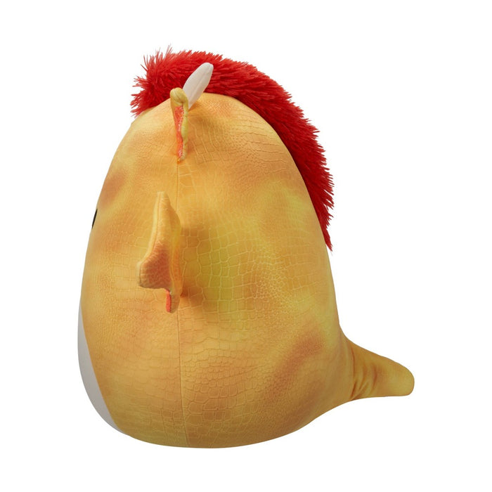 Squishmallows 16" Dieric Yellow Textured Dragon with Red Hair Large Plush