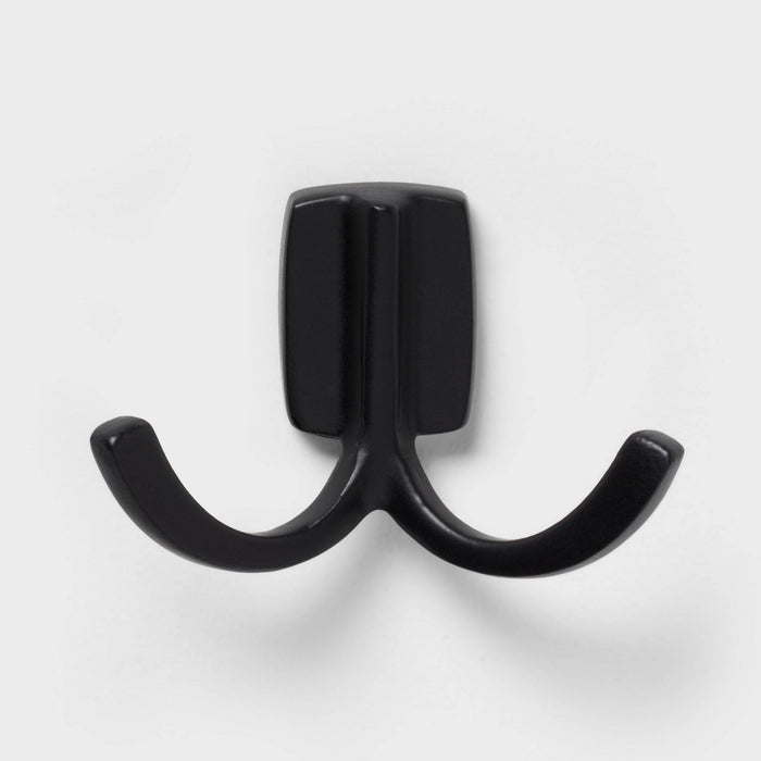 Modern Octopus Hook Matte Black - Brightroom