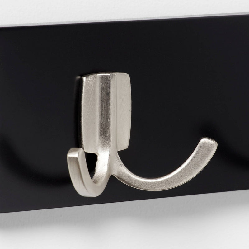 Modern Octopus 3 Rail Nickel Hooks Black - Brightroom