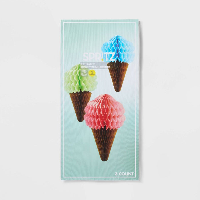 3ct Ice Cream Honeycombs - Spritz