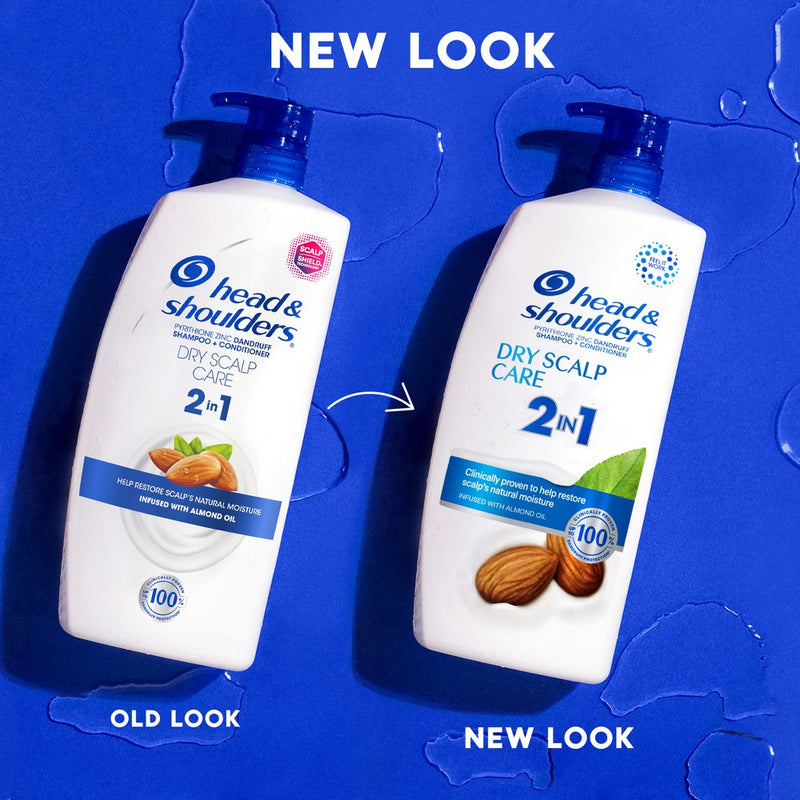 Head & Shoulders 2-in-1 Dandruff Shampoo and Conditioner, Anti-Dandruff Treatment, Dry Scalp Care for Daily Use, Paraben-Free - 28.2 fl oz