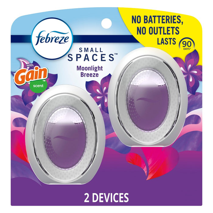 Febreze Small Spaces Gain Air Freshener - Moonlight Breeze - 0.5oz/2pk