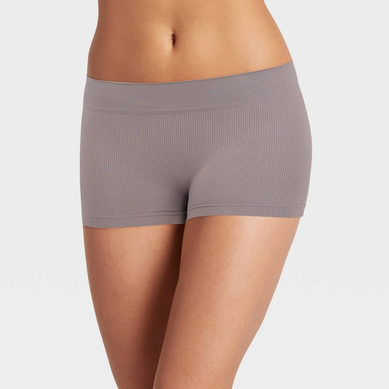 Jockey Generation Women's Recycled Seamfree Ribbed Boy Shorts - Twilight Sands S: Comfort Fit, Mid Rise, Eco-Friendly