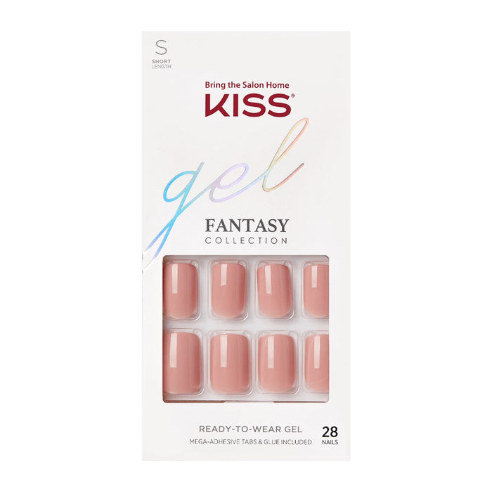 KISS Gel Fantasy Ready-To-Wear Fake Nails - Pink - 28ct