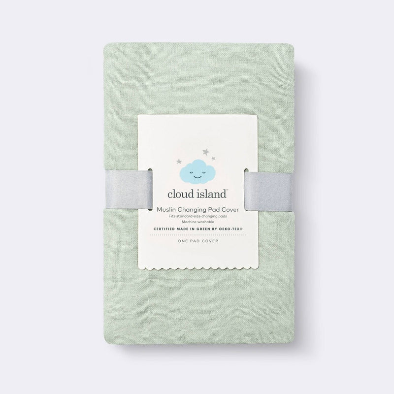 Muslin Changing Pad Cover - Sage Green - Cloud Island
