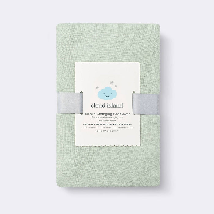 Muslin Changing Pad Cover - Sage Green - Cloud Island