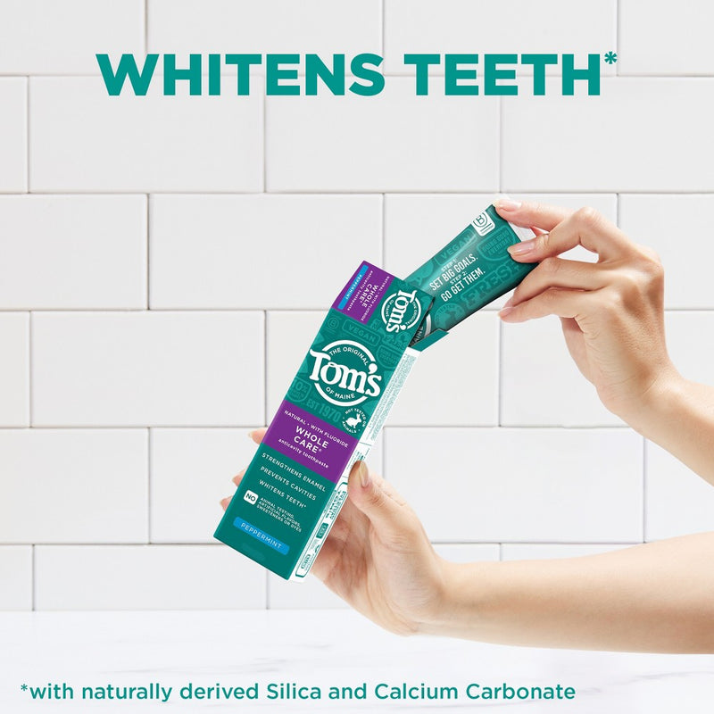 Tom's of Maine Whole Care Toothpaste - Peppermint - 4oz/3pk