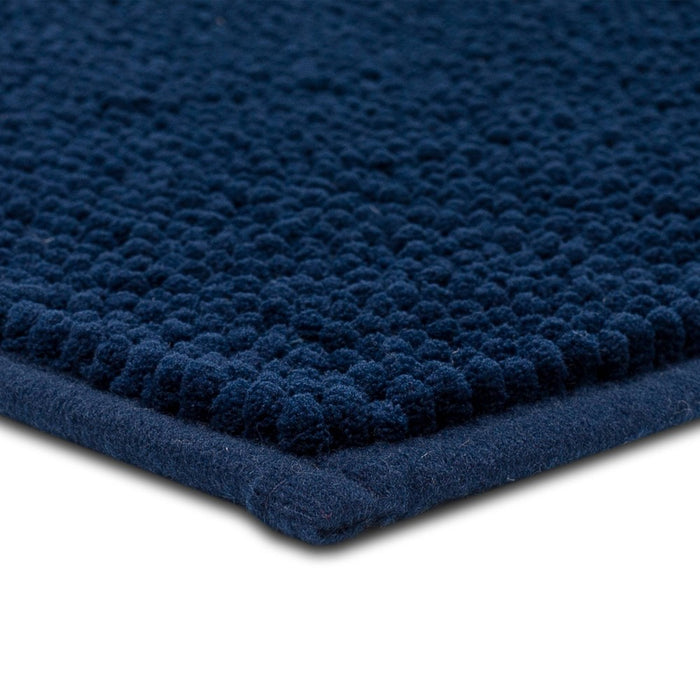 20"x58" Everyday Chenille Bath Runner Navy - Room Essentials