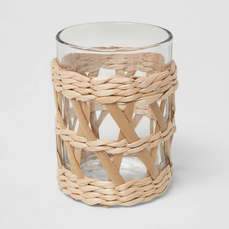 Woven and Glass Toothbrush Holder - Threshold