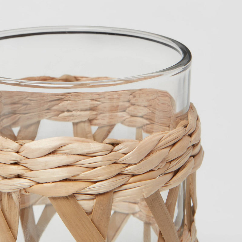 Woven and Glass Toothbrush Holder - Threshold