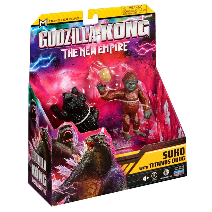 Godzilla x Kong: The New Empire Suko with Titanus Doug Figure Set - 2pk
