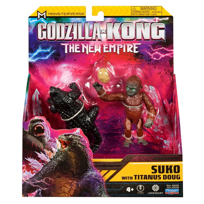 Godzilla x Kong: The New Empire Suko with Titanus Doug Figure Set - 2pk