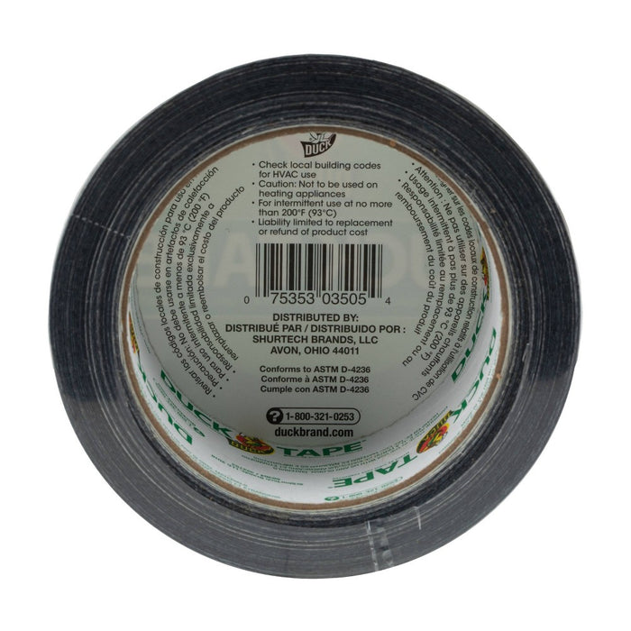 Duck 1.88" x 20yd Duct Industrial Tape Black