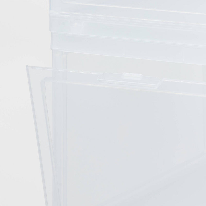 Stackable Small Bin Front Opening Clear - Brightroom