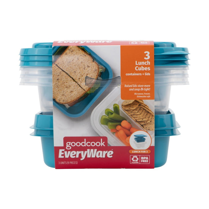 GoodCook EveryWare Lunch Cube - 3ct