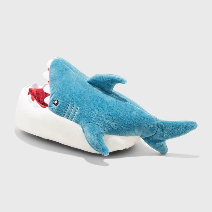 Kids' Knox Shark Ankle Biter Slippers - Cat & Jack Blue M (2/3)