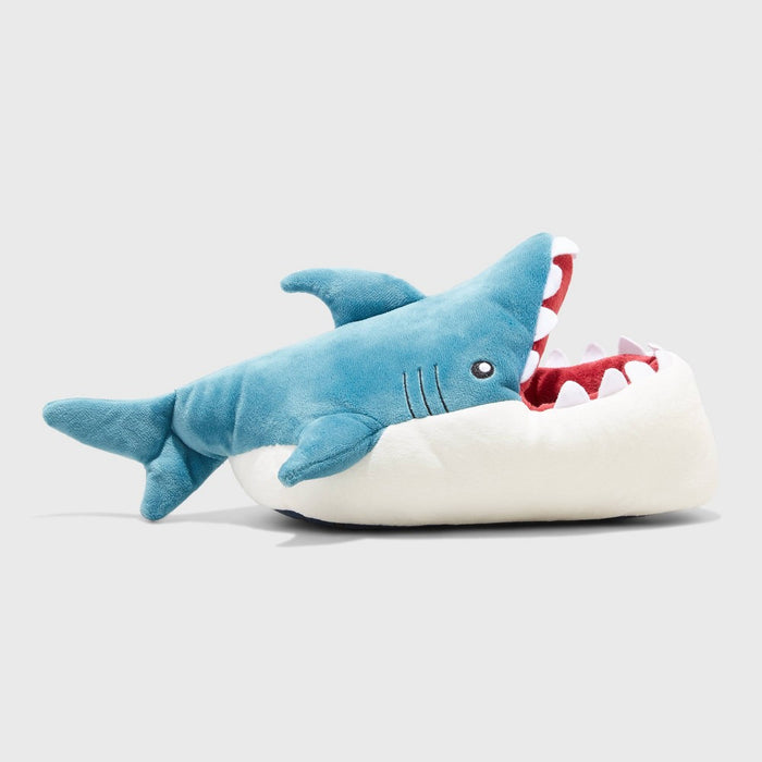 Kids' Knox Shark Ankle Biter Slippers - Cat & Jack Blue M (2/3)