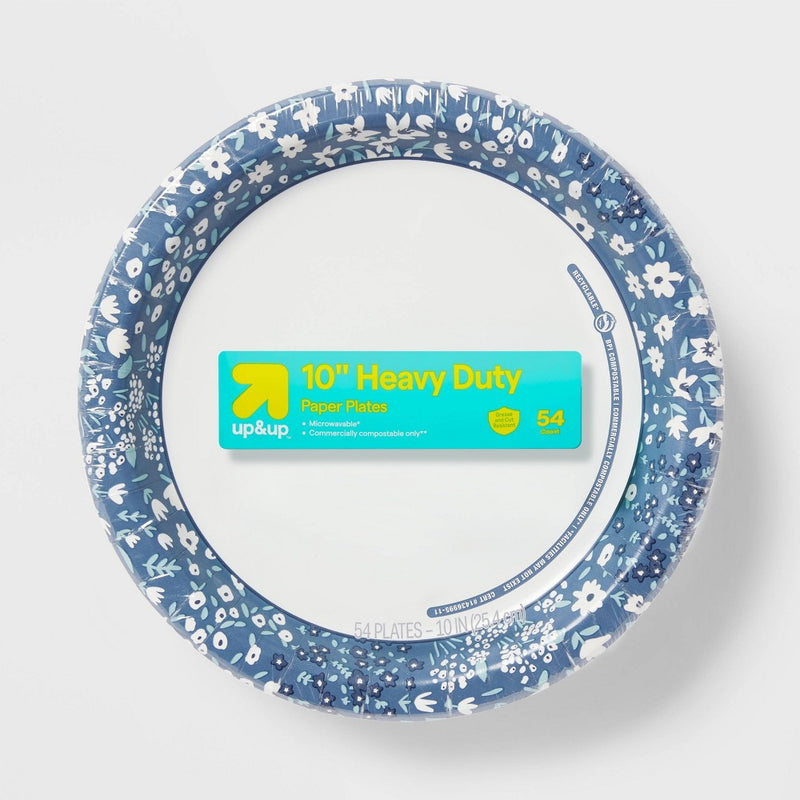 Textured Paper Plate 10" - 54ct - up & up