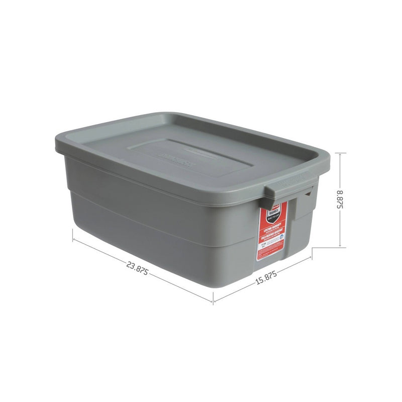 Rubbermaid 10gal Roughneck Storage Tote Gray (LOCAL PICKUP ONLY)