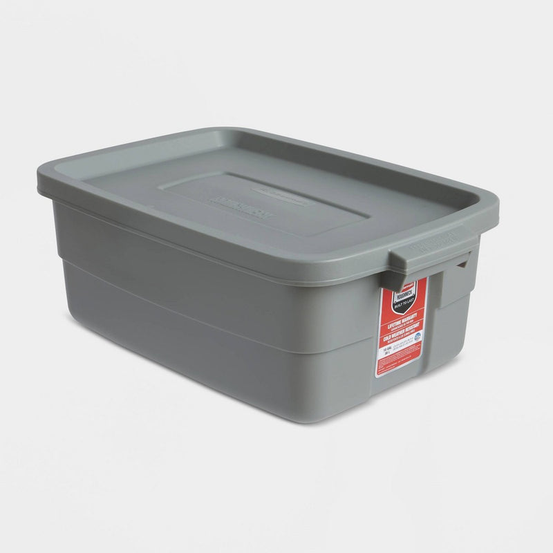 Rubbermaid 10gal Roughneck Storage Tote Gray (LOCAL PICKUP ONLY)