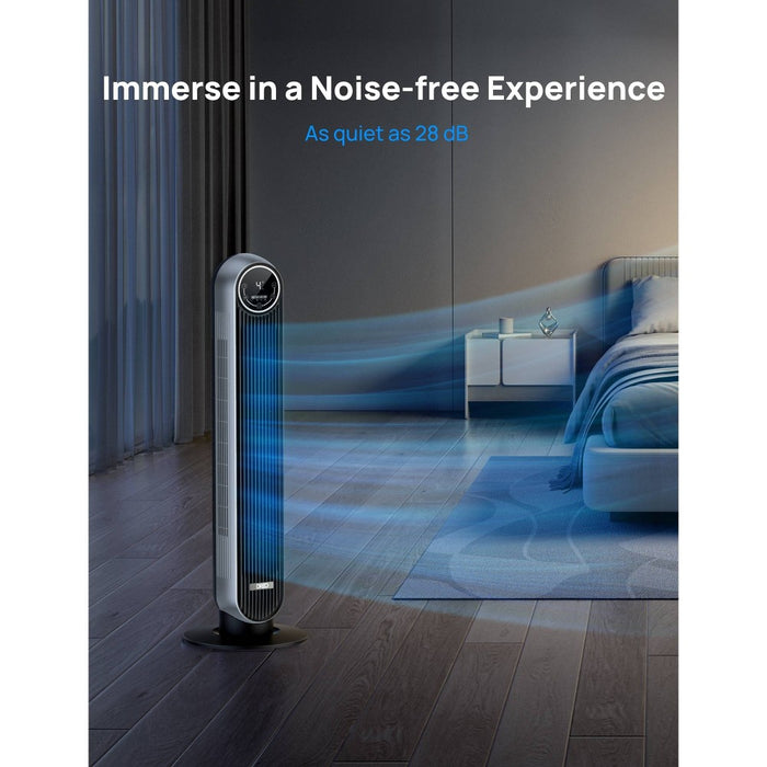 Dreo Nomad 36" Quiet Bladeless Oscillating Tower Fan Black/Silver (LOCAL PICKUP ONLY)