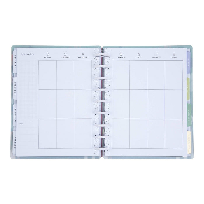 Happy Planner July 2024 - June 2025 Weekly/Monthly Planner 9.75"x8.75" Classic Vivid Blooms