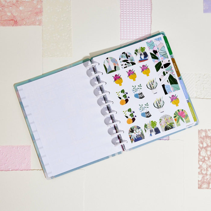 Happy Planner July 2024 - June 2025 Weekly/Monthly Planner 9.75"x8.75" Classic Vivid Blooms