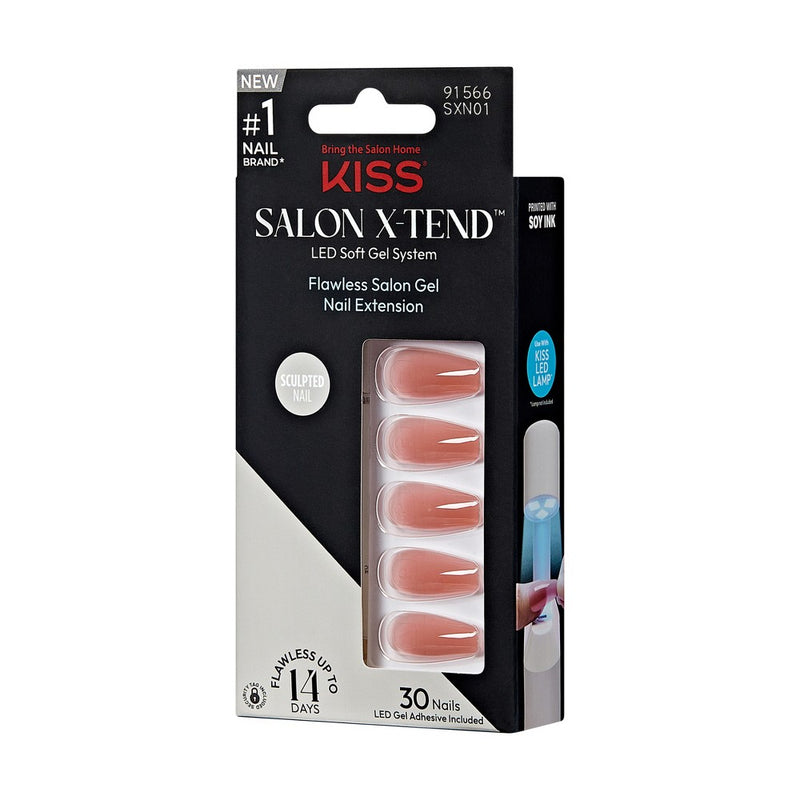 KISS Salon X-tend Fake Nails - Flowers- 34 ct