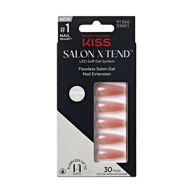 KISS Salon X-tend Fake Nails - Flowers- 34 ct