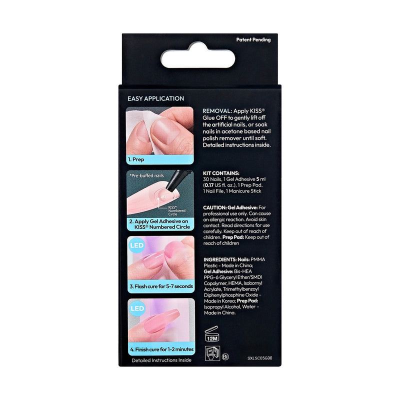 KISS Salon X-tend Fake Nails - Flowers- 34 ct