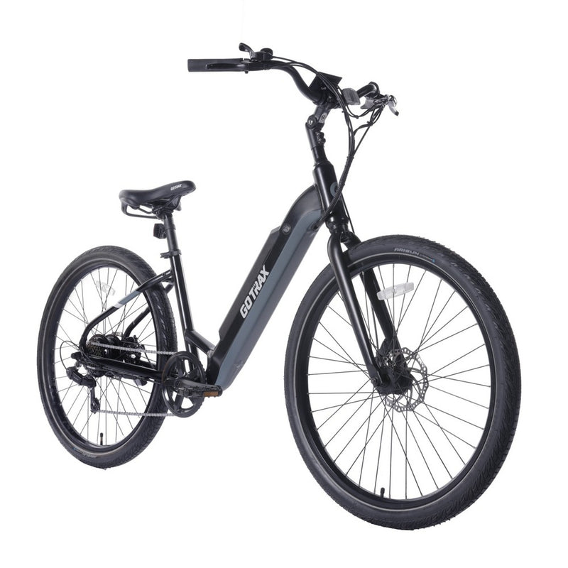 GOTRAX Adult Transit 27.5" Step Through Electric Hybrid Bike - Black (LOCAL PICKUP ONLY)