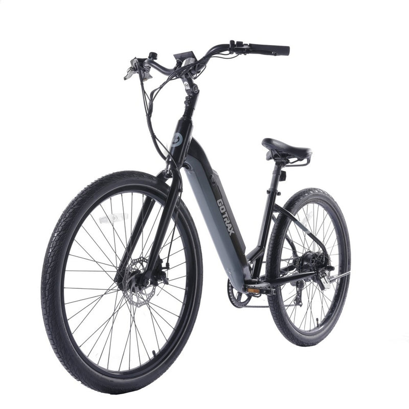 GOTRAX Adult Transit 27.5" Step Through Electric Hybrid Bike - Black (LOCAL PICKUP ONLY)